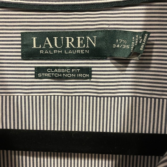 Lauren Ralph Lauren Button Down - Size 17.5 - Picture 2 of 4
